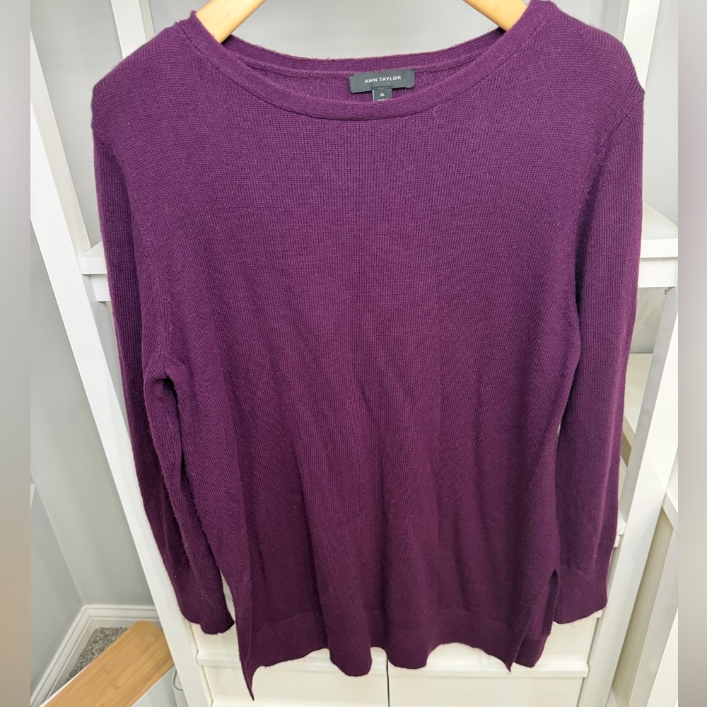 Purple Long Sleeve Sweater